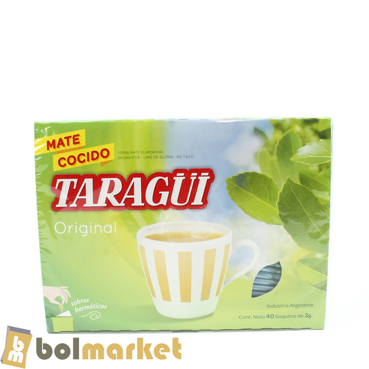 Taragui - Original Mate Cooked - Box of 40 sachets