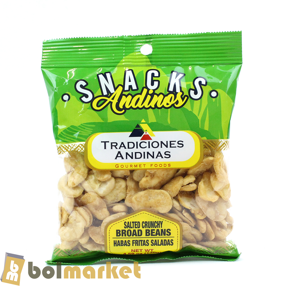 Tradiciones Andinas - Snack Habas Fritas Saladas - 4.59 oz (130g)
