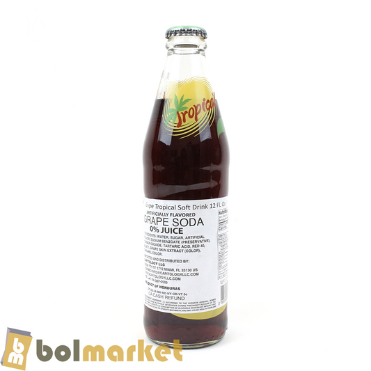Tropical - Bebida Carbonatada Sabor a Uva - 12 fl oz (355mL)