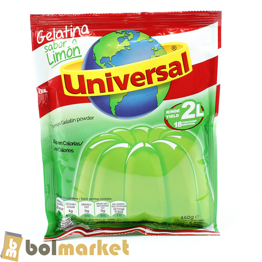 Universal - Gelatina sabor a Limon - 5.3 oz (150g)