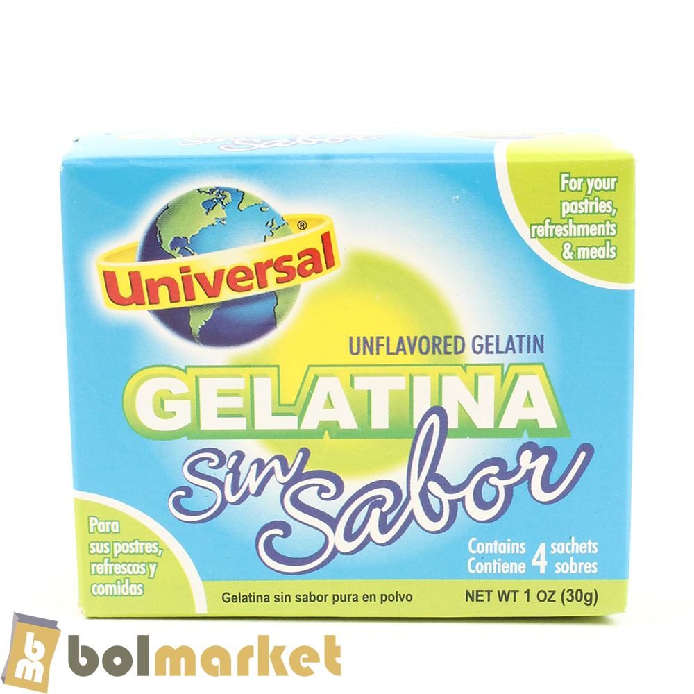Universal - Gelatina sin sabor - 1 oz (30g)
