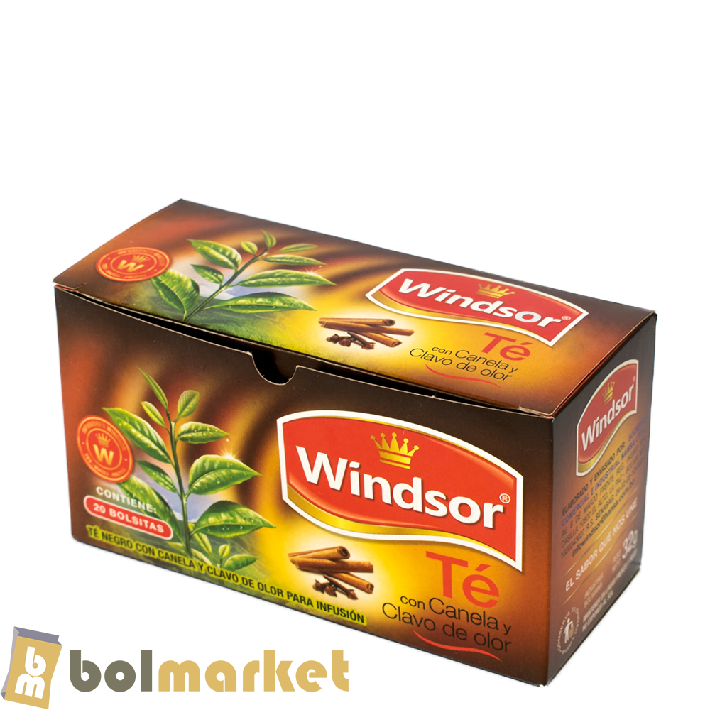 Windsor - Tea with Cinnamon and Cloves - Box of 20 bags - 1.13 oz (32g)