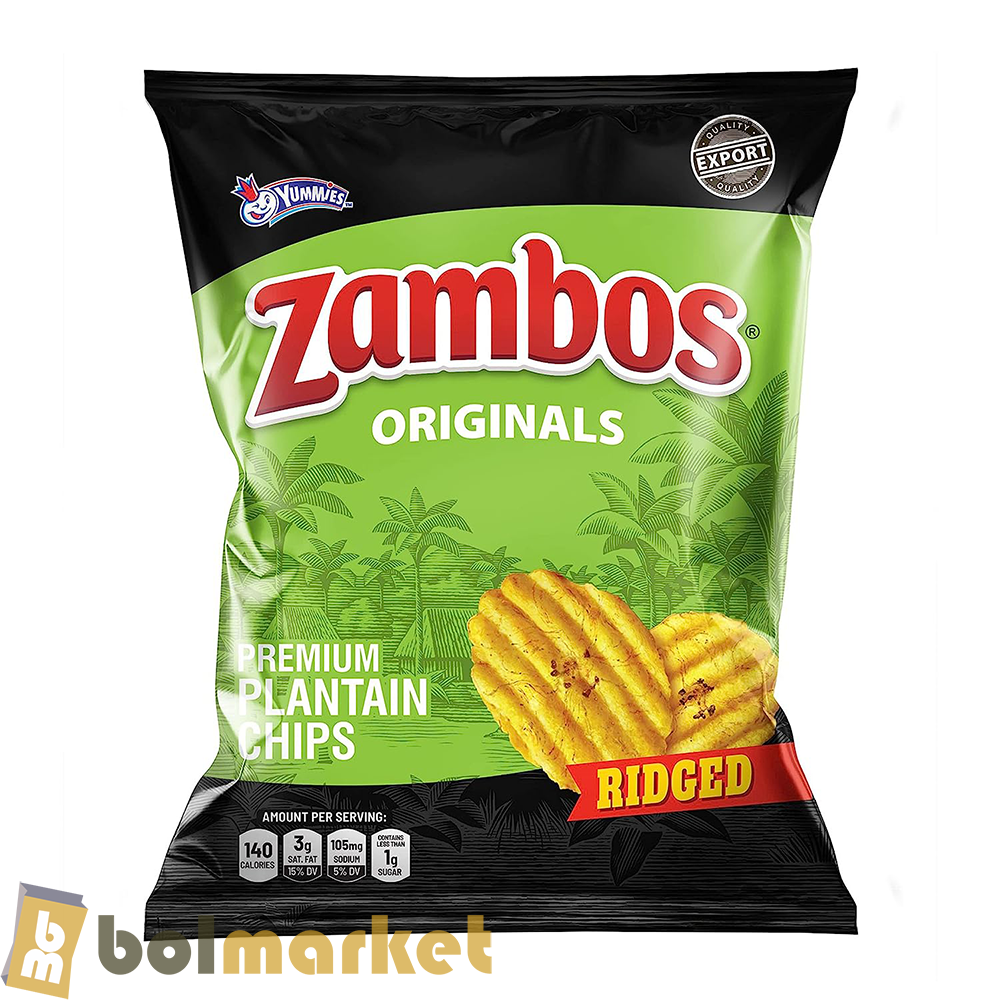 Zambos - Chips de Platano - Originales Onduladas - 5.3 oz (150g)